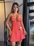 Vestido Tônia 2 Tiras no Busto Curto Fivela nas Costas