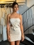 Vestido Maracaípe Crochê Flores Curto Amarração nas Costas na internet