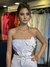 Vestido Maracaípe Crochê Flores Curto Amarração nas Costas - loja online