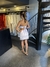 Vestido Maracaípe Crochê Flores Curto Amarração nas Costas - comprar online