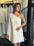 Vestido Iris Manga Flare um Ombro