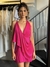 Vestido Tônia Lenço Sobreposto Detalhe em Miçangas