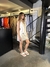 Vestido Tônia Lenço Sobreposto Detalhe em Miçangas - loja online