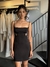 Vestido Tônia Triângulos Vazados Alça Tubinho Curto Alfaiataria - comprar online