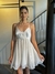 Vestido Flor no Busto rodado Tule com cetim - comprar online