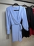 Vestido Social Zara Transpassado Laço Alfaiataria de Tule - loja online