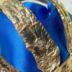 Coroa para Imagem de 35 a 60 cm - Maciça Cetim Azul