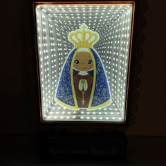 Abajur Espelhado de Nossa Senhora Aparecida Infantil
