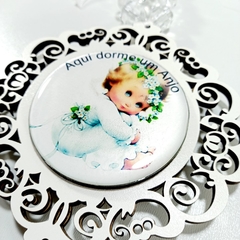 Medalhão de Berço P - Branco