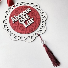 Escapulário de Porta Divino Espírito Santo em MDF Vermelho - tienda online