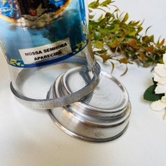 Castiçal de Vidro para Vela 7 Dias Aparecida