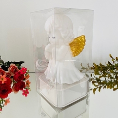 Abajur Emborrachado Anjinho Infantil - Dourado