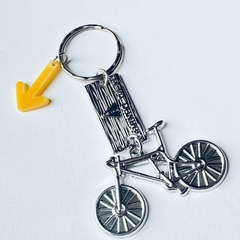 Chaveiro de Metal - CAMINHO DA FÉ BIKE PRATA