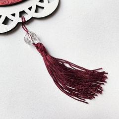 Escapulário de Porta Divino Espírito Santo em MDF Vermelho - comprar online