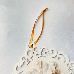 Enfeite Divino Espírito Santo Branco