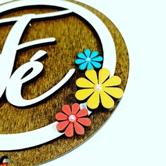 Enfeite de Parede em MDF - Fé - comprar online