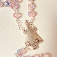 Terço Luxo Milagre da Pesca - Rosa