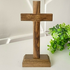 Crucifixo sem Cristo 14 cm Parede - Mesa