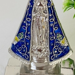 Imagem em Metal de Aparecida Prata G com dupla face na internet