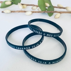 Pulseira de Silicone - São Bento Preta - (cópia)