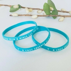 Pulseira de Silicone Fina São Bento Amarela - LANÇAMENTO! - (cópia)