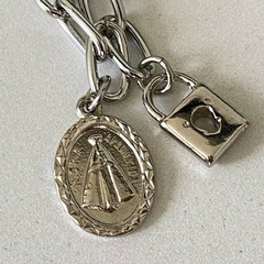 Pulseira Cadeia de Nossa Senhora Aparecida - Loja D`Lucas