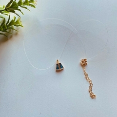 Choker Fio de Nylon N. Sra. Aparecida Folheado a Ouro com Pedraria na internet