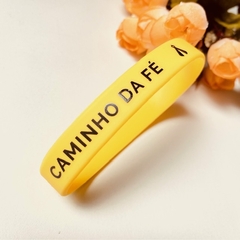 Pulseira de Silicone de Caminho da Fé - Amarela