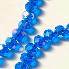 Terço em Cristal Azul  Contemplação dos Mistérios