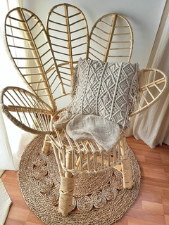 SILLON FLOWER MIMBRE - comprar online