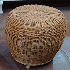 PUFF "JACINTO" MIMBRE TOSTADO