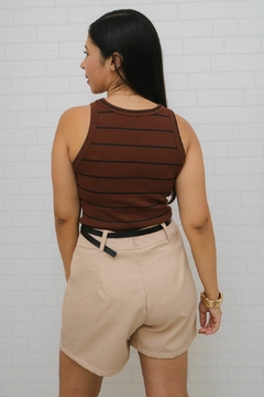 Short Alfaitaria com cinto - Lune Store