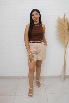 Short Alfaitaria com cinto na internet