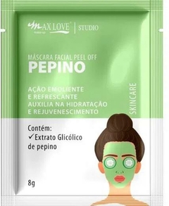 Máscara Facial Peel Off Pepino Sachê 8g Max Love