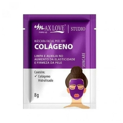 Máscara Facial Peel Off Colágeno Max Love Sachê 8g