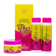 Kit Capilar Cheirinho de Chiclete BabaSoul Soul Cosméticos