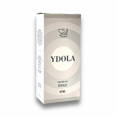 Embalagem da Deo Colônia Ydola da Soul Cosméticos, 50ml, com design elegante e minimalista.