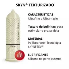 Preservativos Skyn Texturizado Blowtex c/3 Unidades - Valentinna Sex Shop