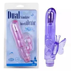 Vibrador Com Estimulador Borboleta Crystal Butterfly - comprar online
