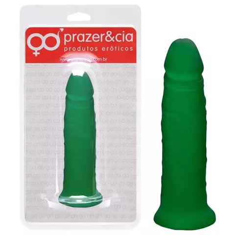 Prótese 14x3,4Cm Pênis De Borracha Clear Perfumado Menta - comprar online