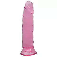 Pênis Realístico Transparente 14,8 X 3Cm Rosa - loja online
