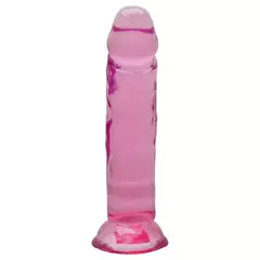 Pênis Realístico Transparente 14,8 X 3Cm Rosa - Valentinna Sex Shop