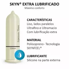 Preservativos Skyn Extra Lubrificado Blowtex c/3 Unidades - Valentinna Sex Shop