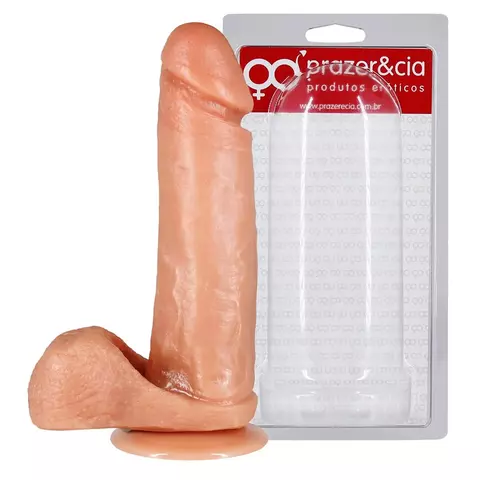 Protese 16 X 3,5Cm Com Escroto E Ventosa - comprar online