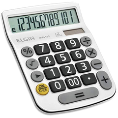 Calculadora com 12 Dígitos MV-4132 Branca Elgin