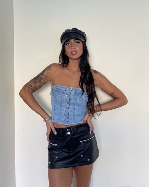 Corset Denim Button - comprar online