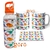 Botella Deportiva 750 Ml + Taza Plástica - Dinos 01