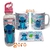 Botella Deportiva 750 Ml + Taza Plástica - Stich
