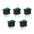 Llave Tecla Mini 12v Verde - 3 Patas X 5 Unidades - comprar online