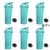 Vaso Shaker Mezclador Verde Agua / Gym - Proteínas 600ml X 6 Unidades